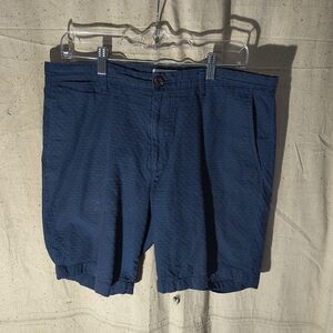 Men's 34" Dark Blue Flat Front Shorts Goodfellow & Co